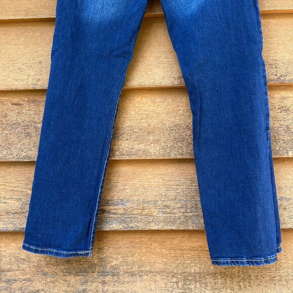 Childrens Place Boys Size 16 Stretch Adjustable Waist Straight Leg Dark Wash Jea - Picture 10 of 15